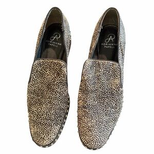 Adrianna Papell Prince Natural Zambia Calf Hair Leather Heels Women's Size 9